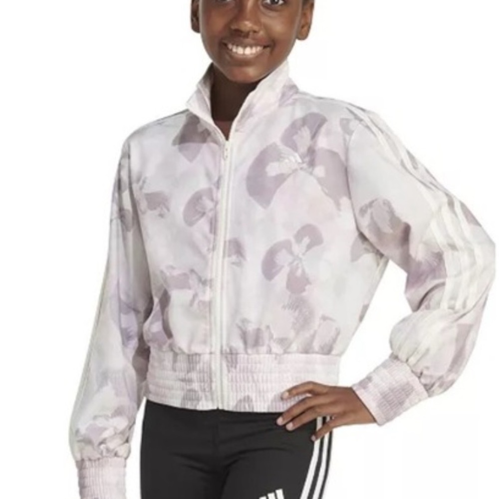 Girls Adidas Cropped Jacket Size 10